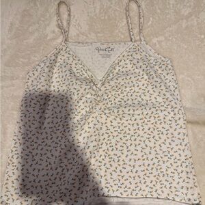 Brandy White Floral Women's Top